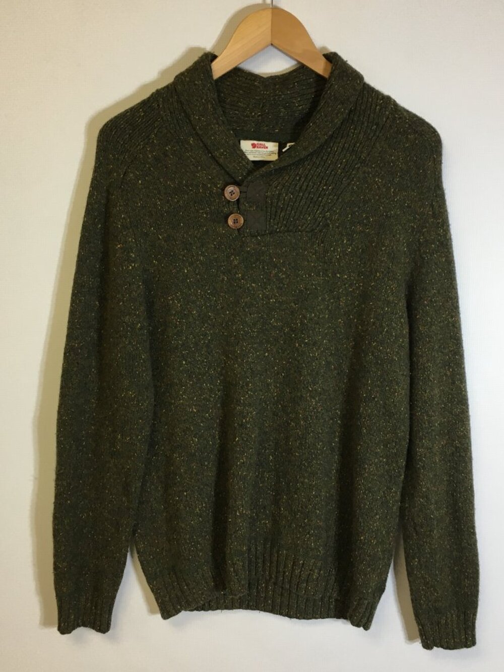 Fjallraven Men's Wool-Blend Cardigan Sweater - Size Medium - Pre-Owned - L7P175